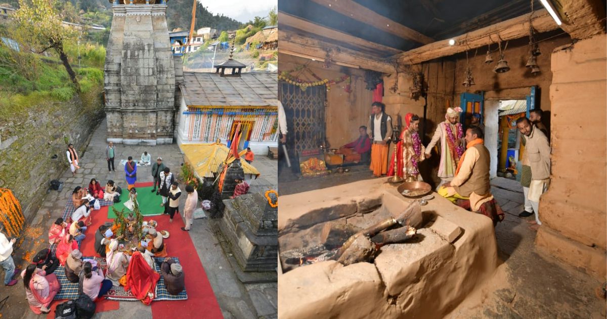त्रिजुगीनारायण में शादी के लिए दुनिया भर से आ रहे हैं जोड़े