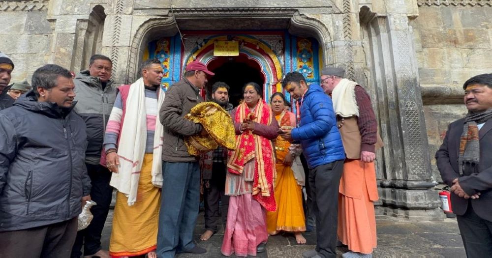 सीएम रेखा गुप्ता ने किए भगवान केदारनाथ के दर्शन
