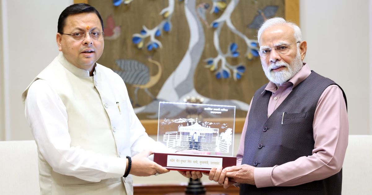 सीएम धामी ने पीएम मोदी से की मुलाकात, विकास परियोजनाओं के लिए मांगा सहयोग