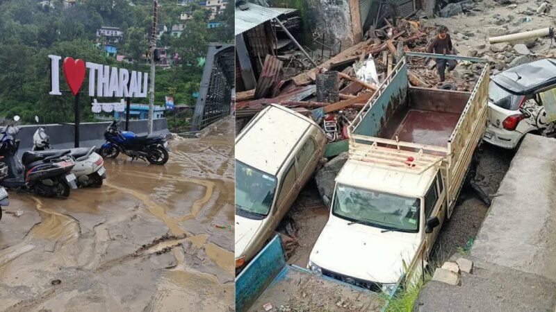बादल फटने से थराली में मची तबाही, जनजीवन अस्त-व्यस्त