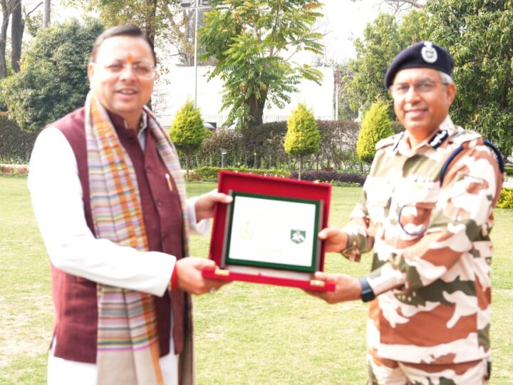 सीएम धामी से मिले डीजी आईटीबीपी