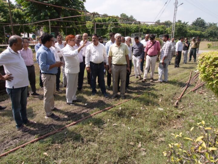 कुलपति ने किया 120वें अखिल भारतीय किसान मेले की तैयारियों का निरीक्षण